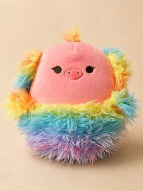 Squishmallows Elda the Ostrich 8” Rainbow Plush NWT Summer Squad